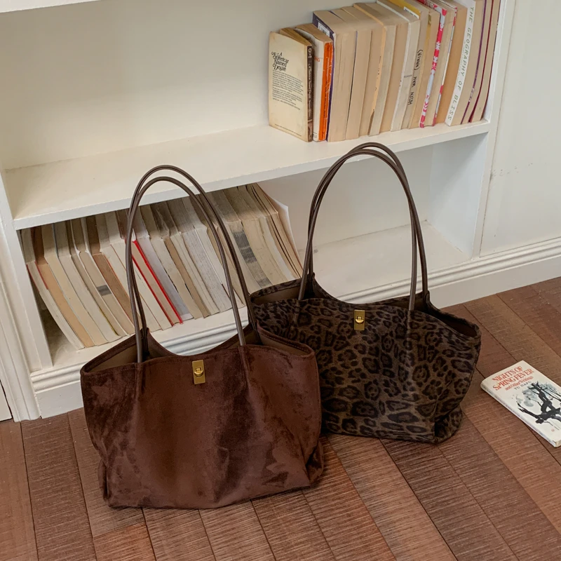 Retro torba damska z zamszu w  – Luxury Bags Tote recenzja i cena